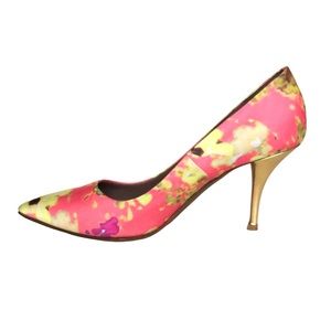Tabitha Simmons Pumps Satin Floral Print